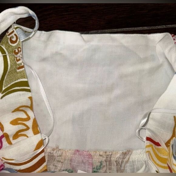 Paper Heart Dolce Vita multi colored linen blend spaghetti strap tiered dress SM - Picture 11 of 12